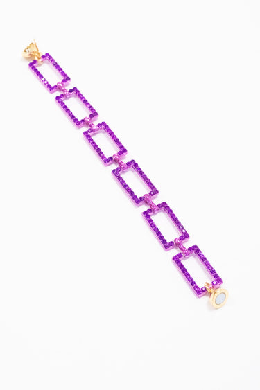 All Night Long Bracelet - Liquid Metallic Bright Purple