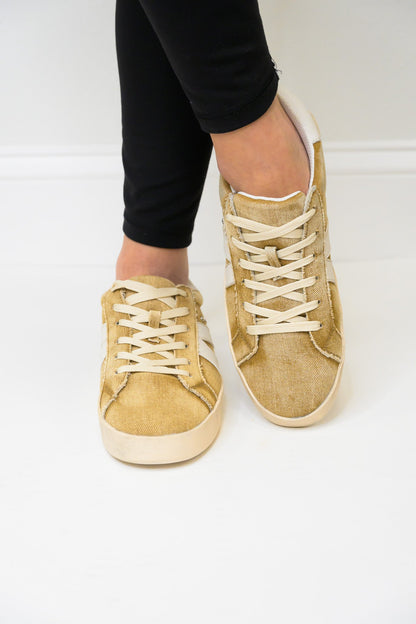 Corky's No Chaser Shoes - Washed Tan Denim