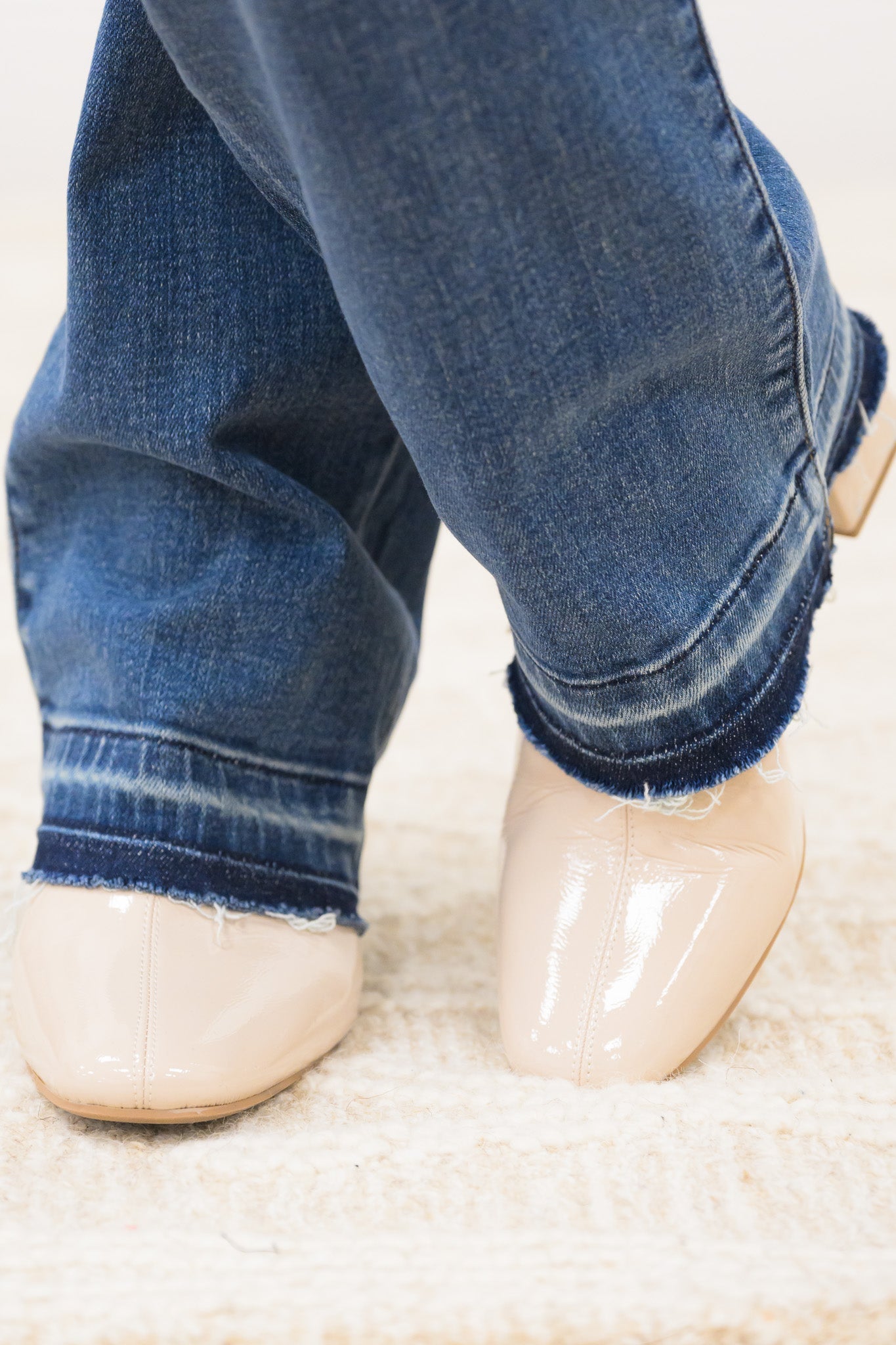 Here For The Party By Judy Blue - Mid Rise Dad Release Hem Jeans