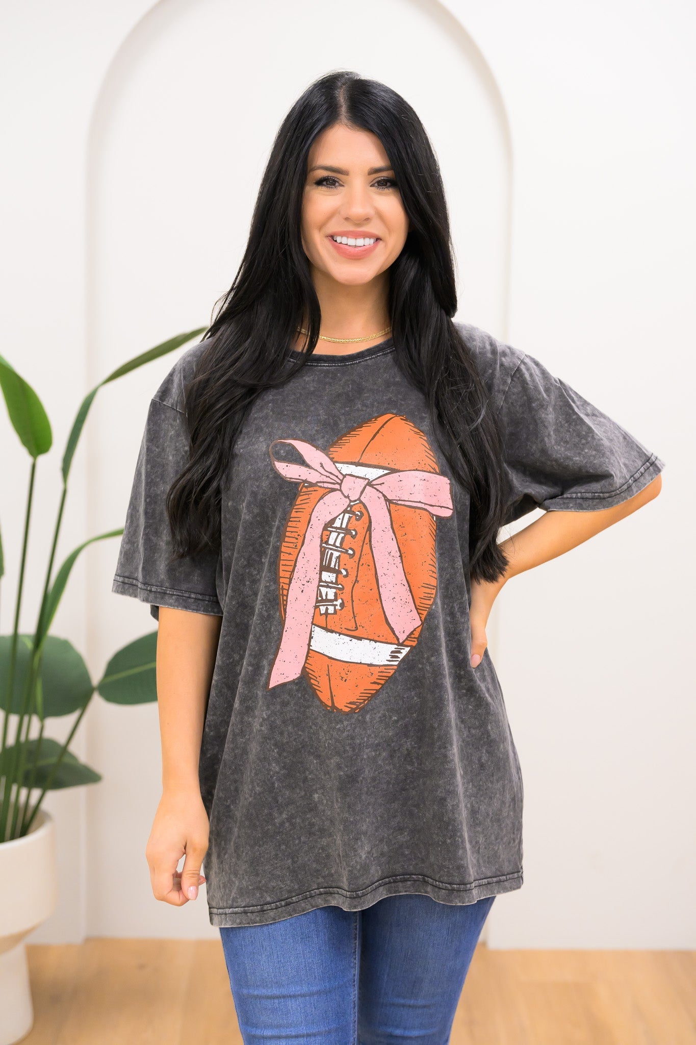 Football Bow Tee - 3 Colors!