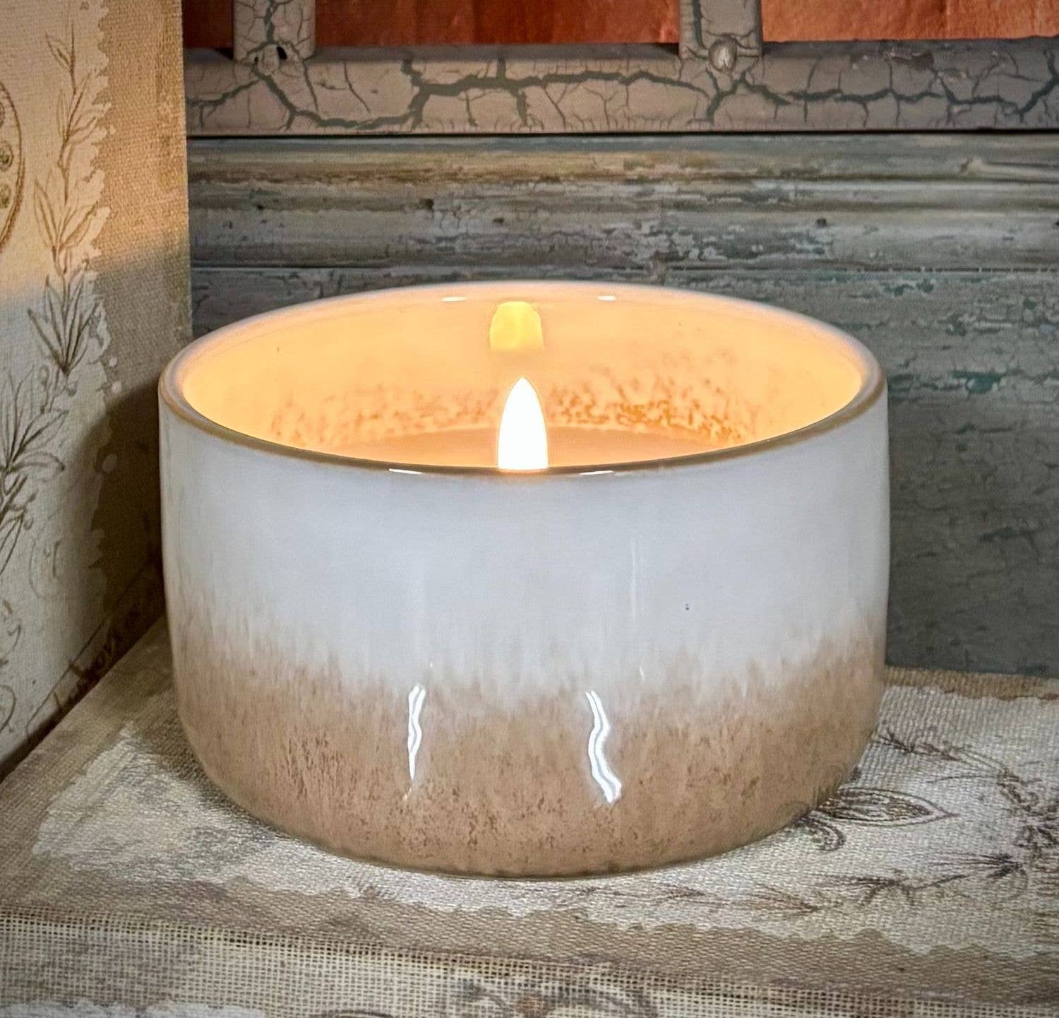 4.5"x2.5" Radiance Céramique Poured Candle - Rustic