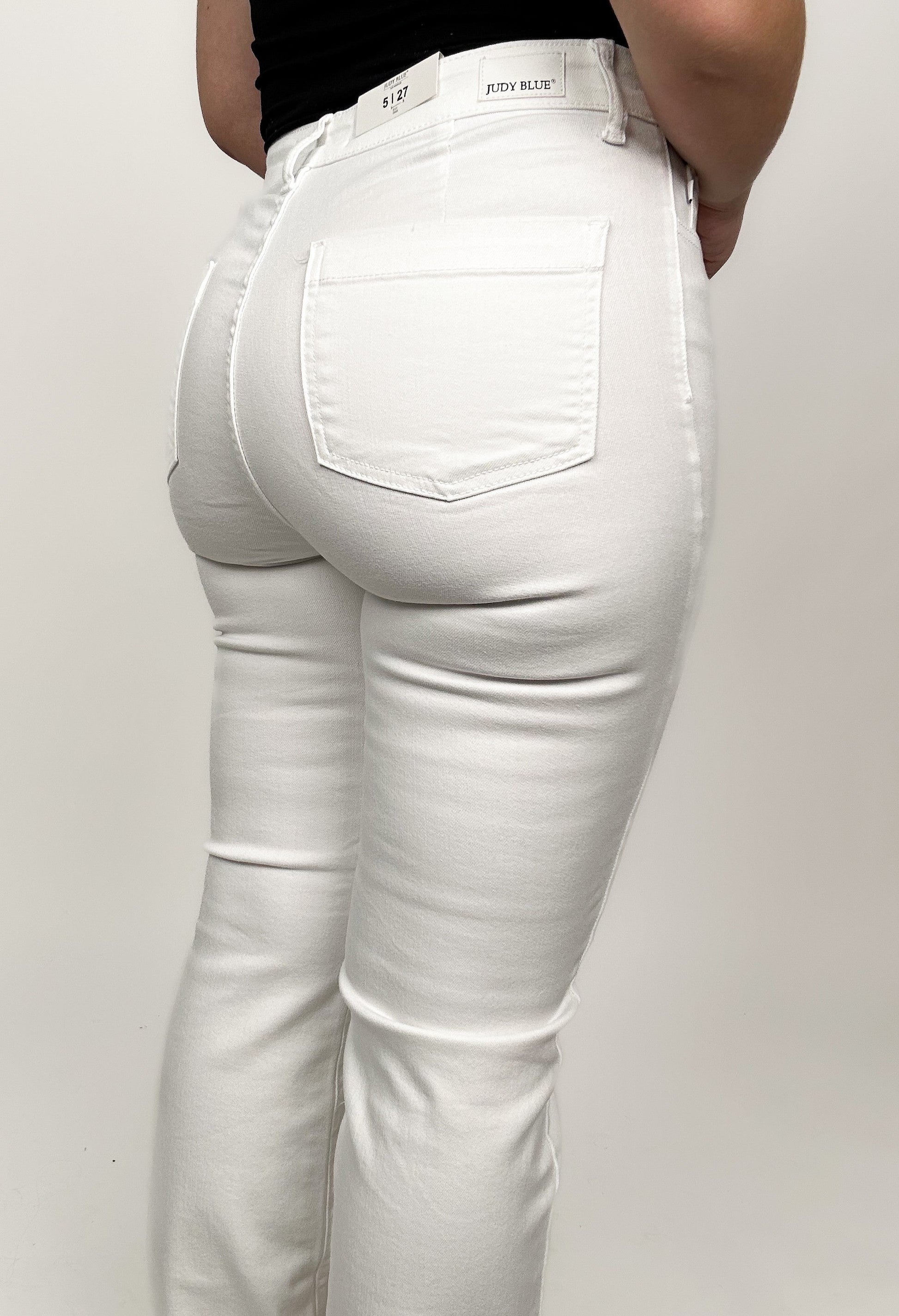 Judy Blue White Bootcut Jeans