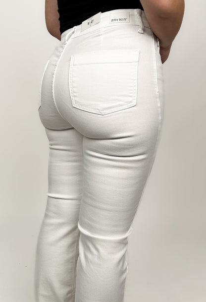 Judy Blue White Bootcut Jeans