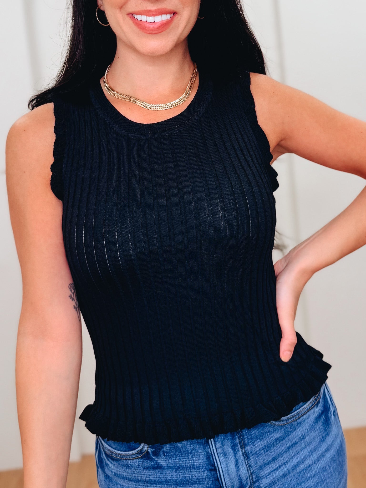 The Frill Of Summer Tank Top - 5 Colors!