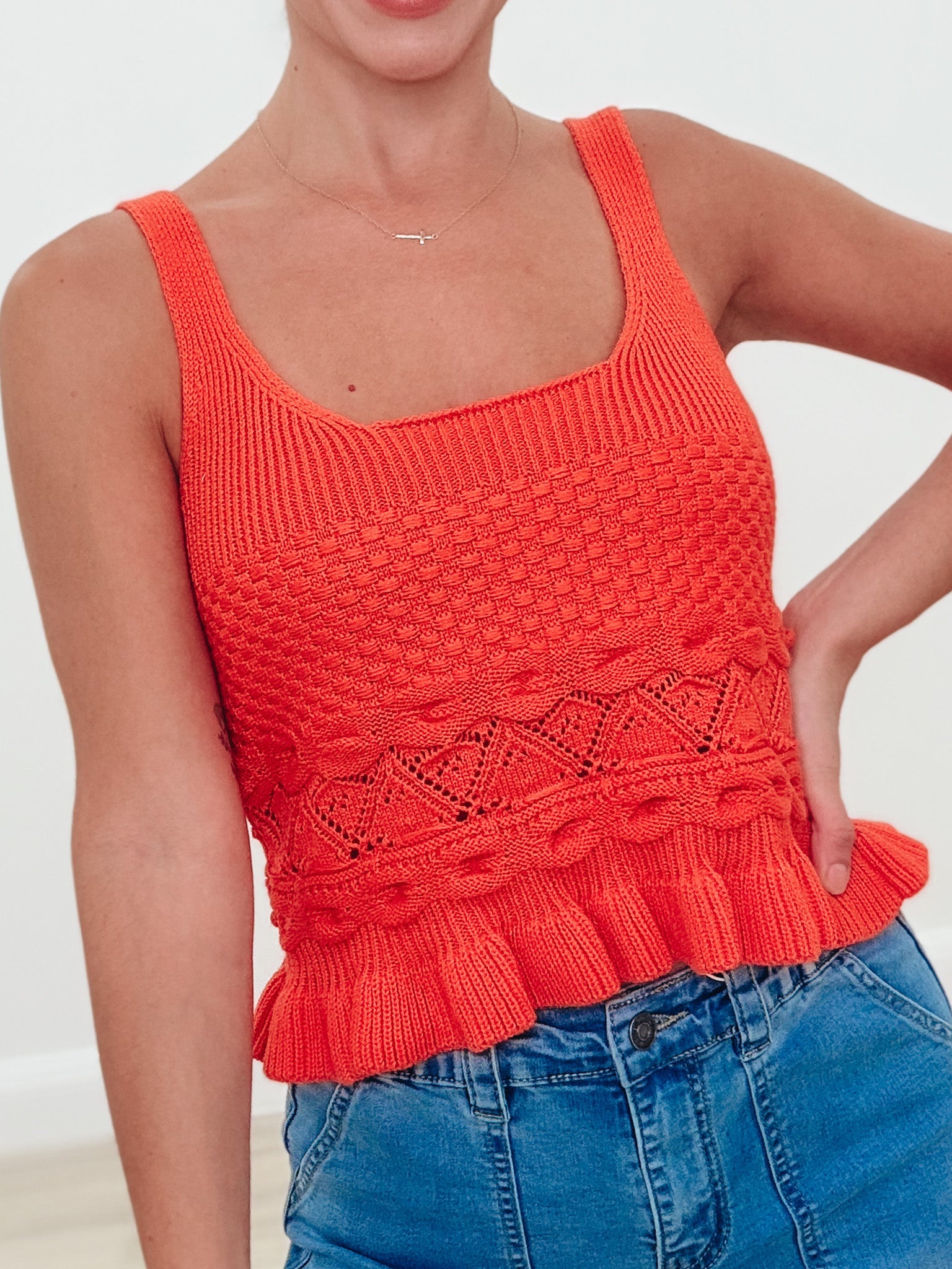 The Frill Factor Tank Top - 2 Colors!