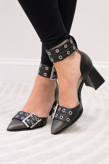 The Lux Pointed Heels - Charcoal
