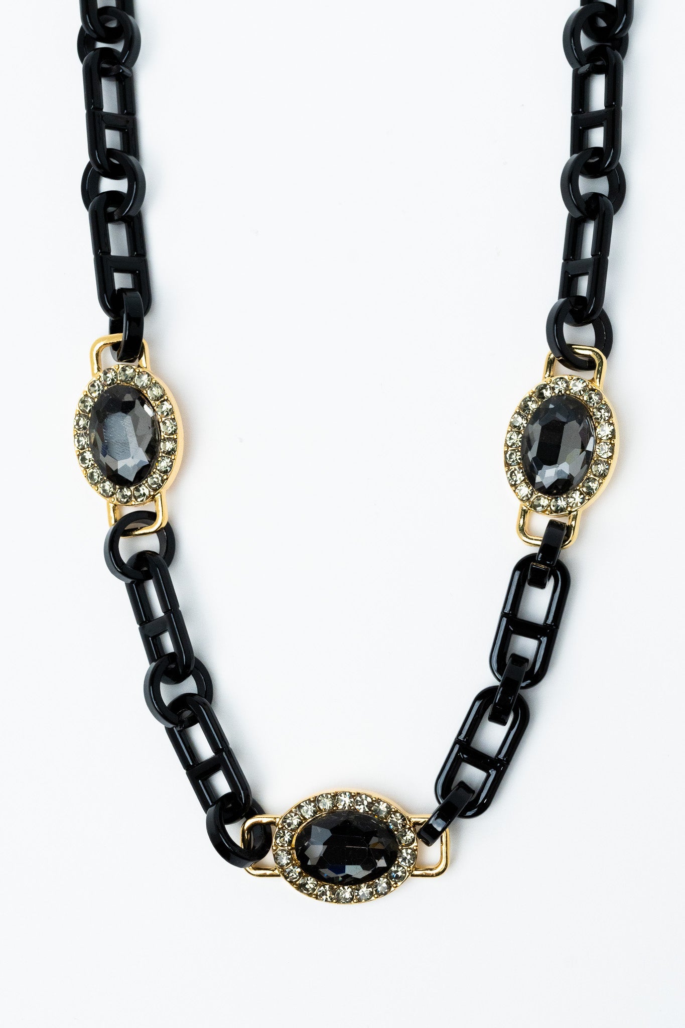 Helena Necklace - Gold Black