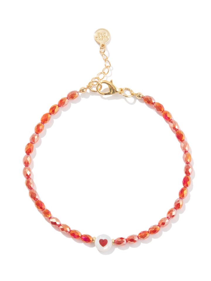 Heartbeat Anklet - Strawberry