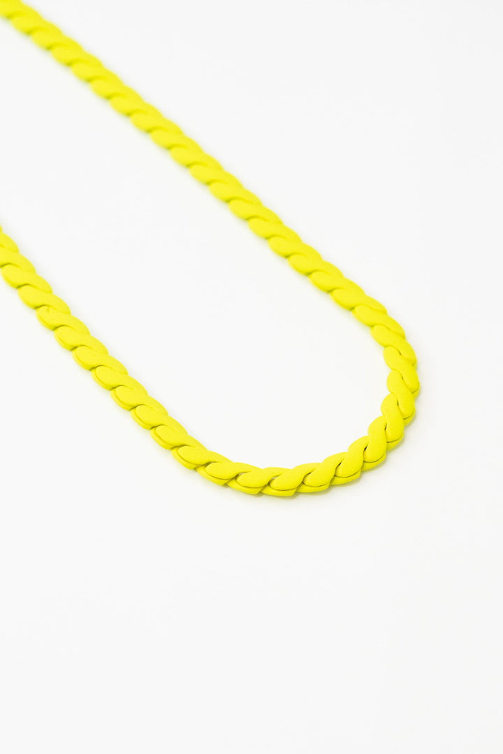 Always More Necklace - Matte Neon Yellow