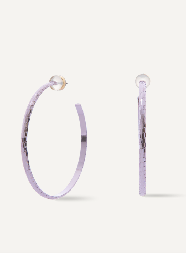 Happy Earrings - Liquid Metallic Lilac