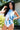 Tie Dye Blue Criss Cross Halter One Piece Bathing Suit