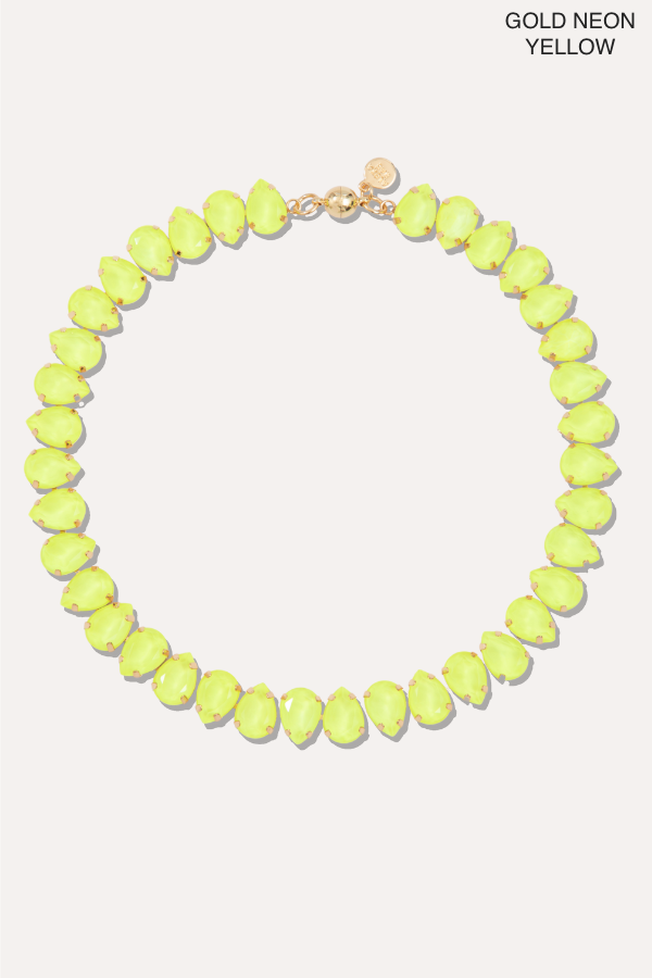 The BABE Neon Crystal Necklace - Multiple Colors!