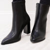 Mover Pointed Toe Ankle Booties - Black