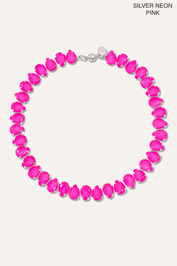 The BABE Neon Crystal Necklace - Multiple Colors!