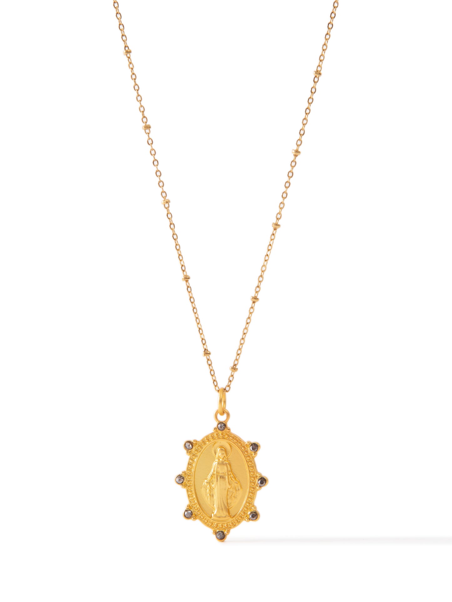 I Give You My Heart Necklace - Matte Gold