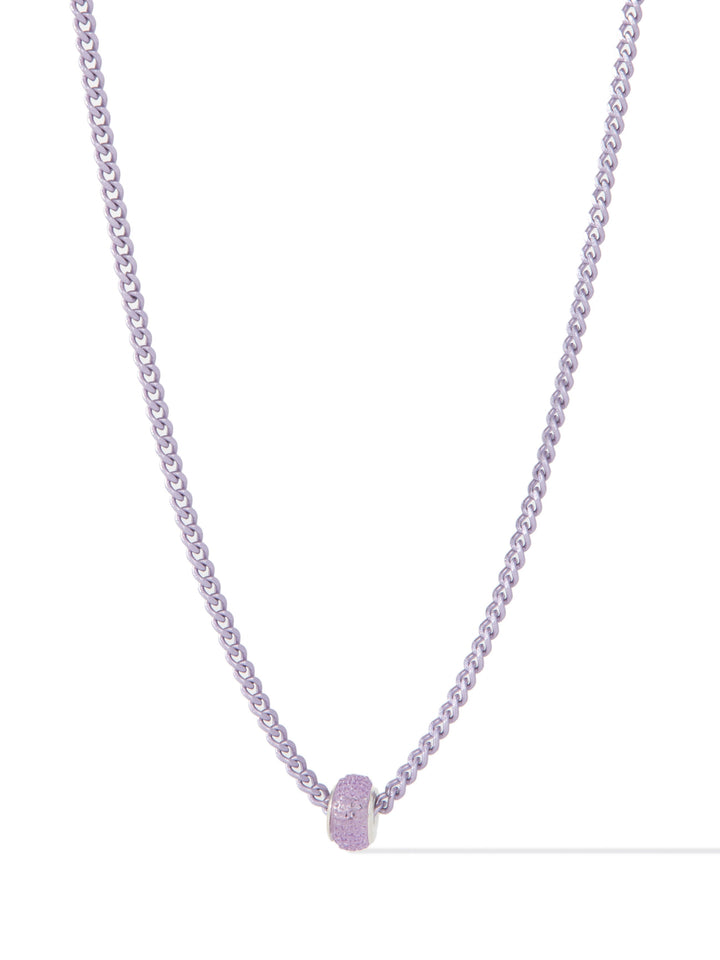 Hey You Necklace - Metallic Lavender