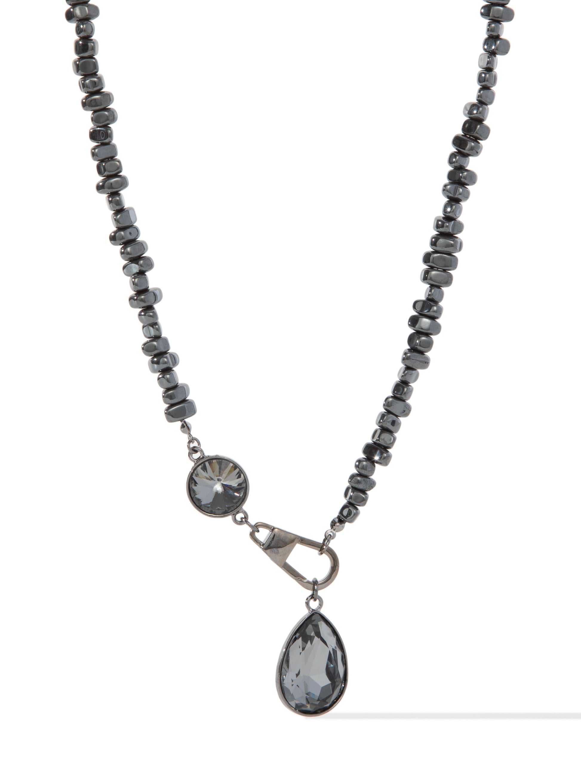 Rock Candy Necklace - Gunmetal