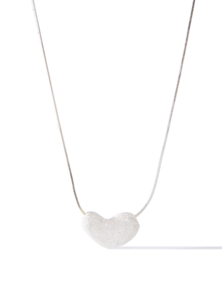 Take Me Away Necklace - Liquid Metallic Pearl White