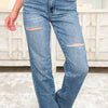 One Call Away By Judy Blue - Mid Rise Destroyed Dad Jeans