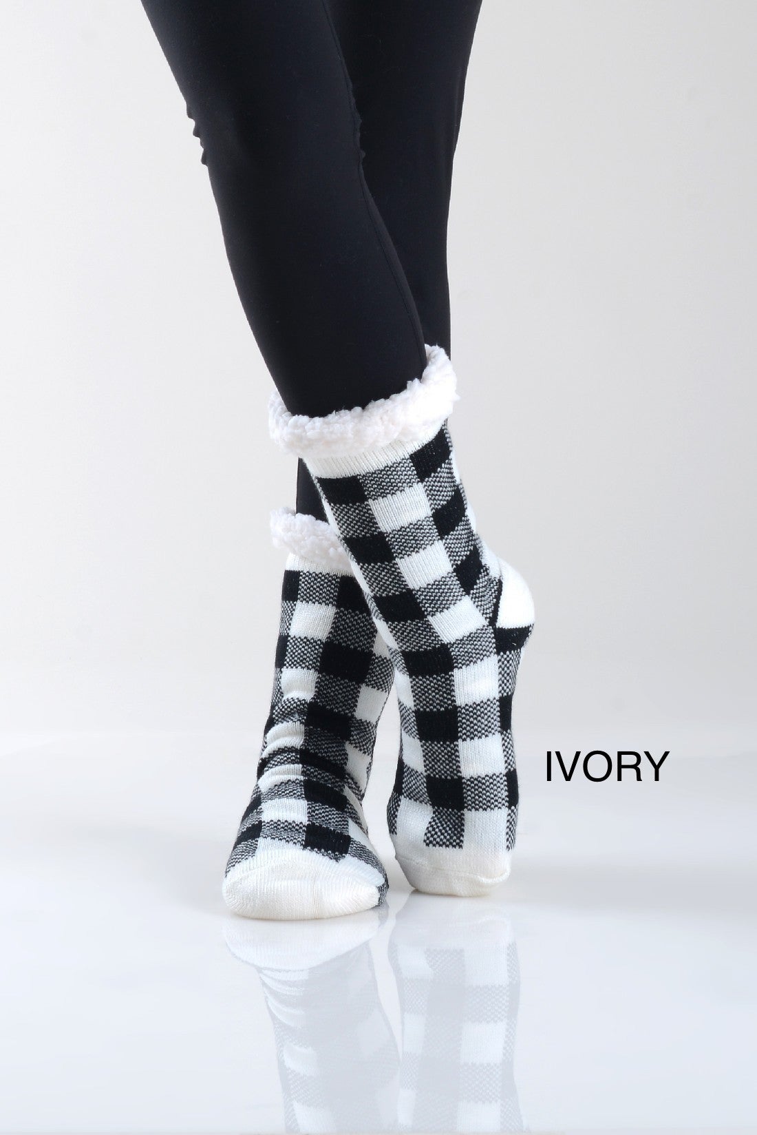 Non Slip Premium Buffalo Socks - 6 Colors !