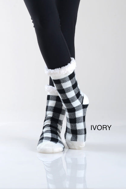 Non Slip Premium Buffalo Socks - 6 Colors !