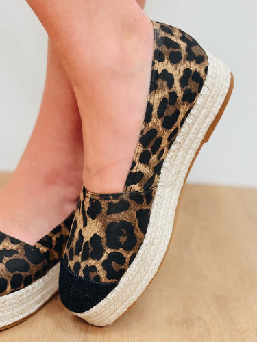 The Tulum Vacation Platform Shoe - Leopard