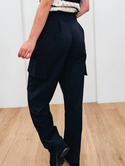 Little Iconic Buckle Belt Cargo Pants