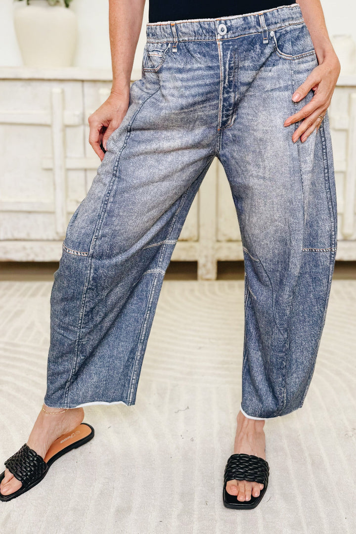 Front Row Seat Barrel Sweatpants - Denim