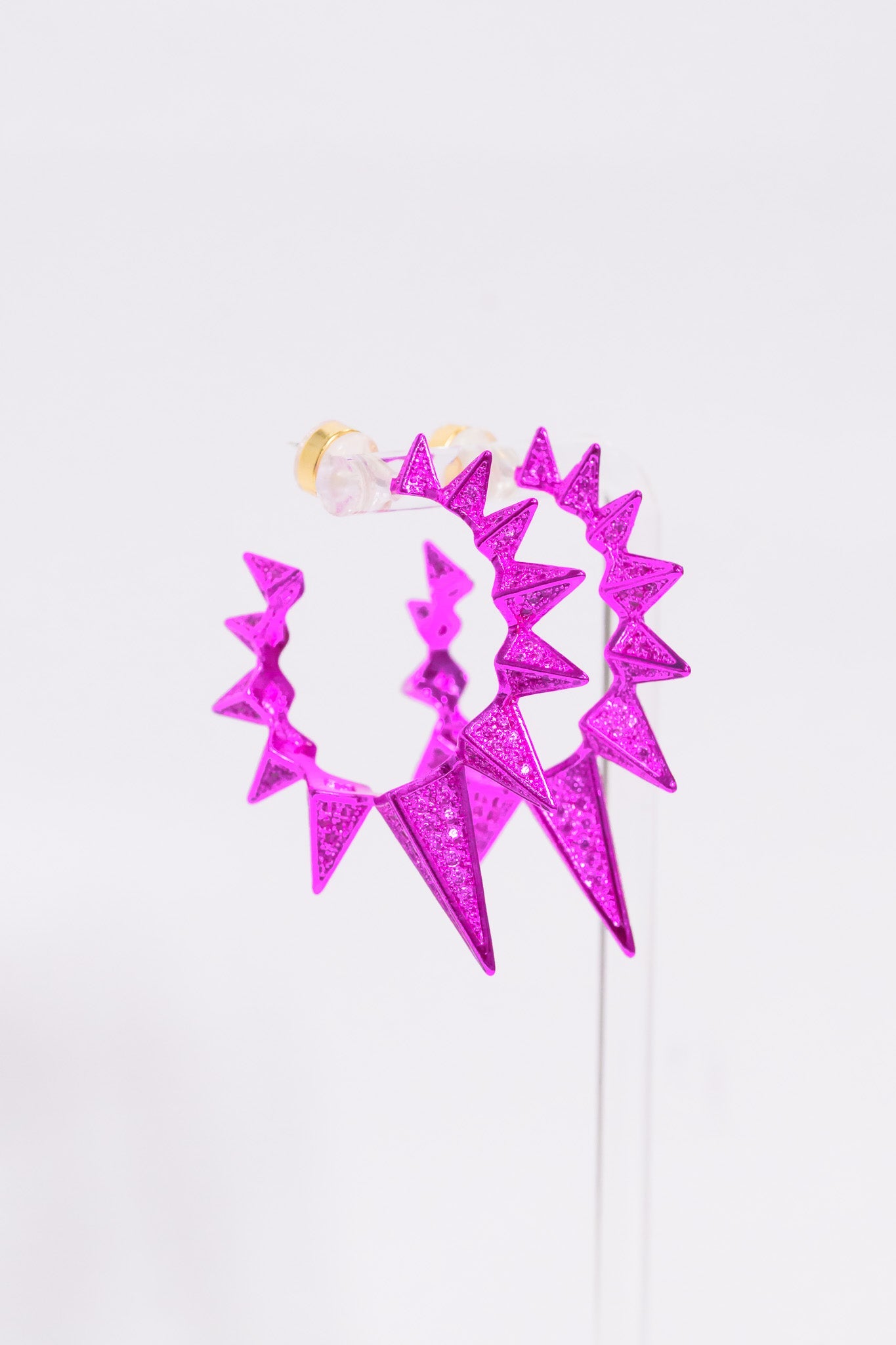Spikey Earrings - Metallic Fruit Punch