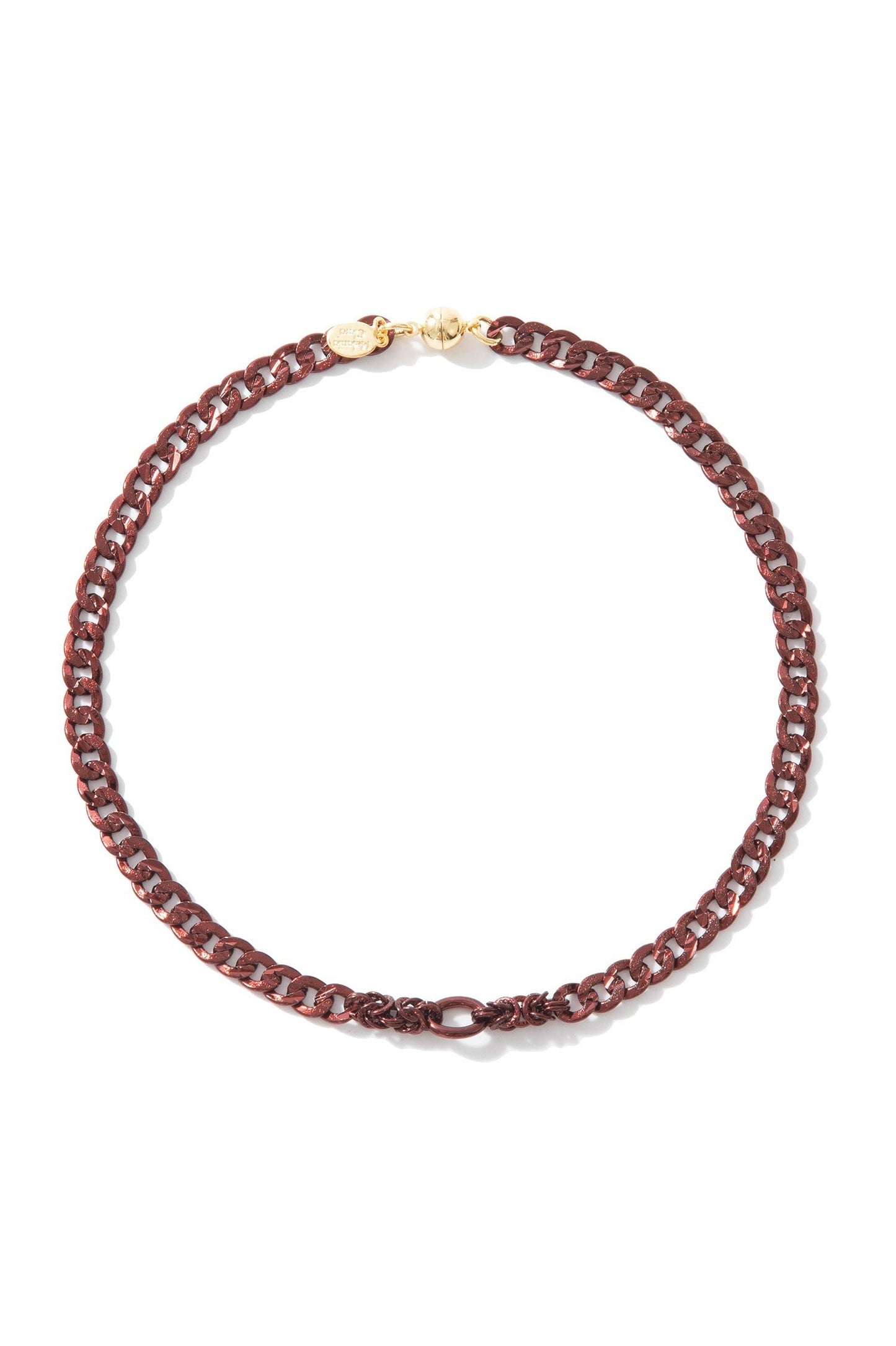 Ride The Wind Necklace - Liquid Metallic Red Velvet