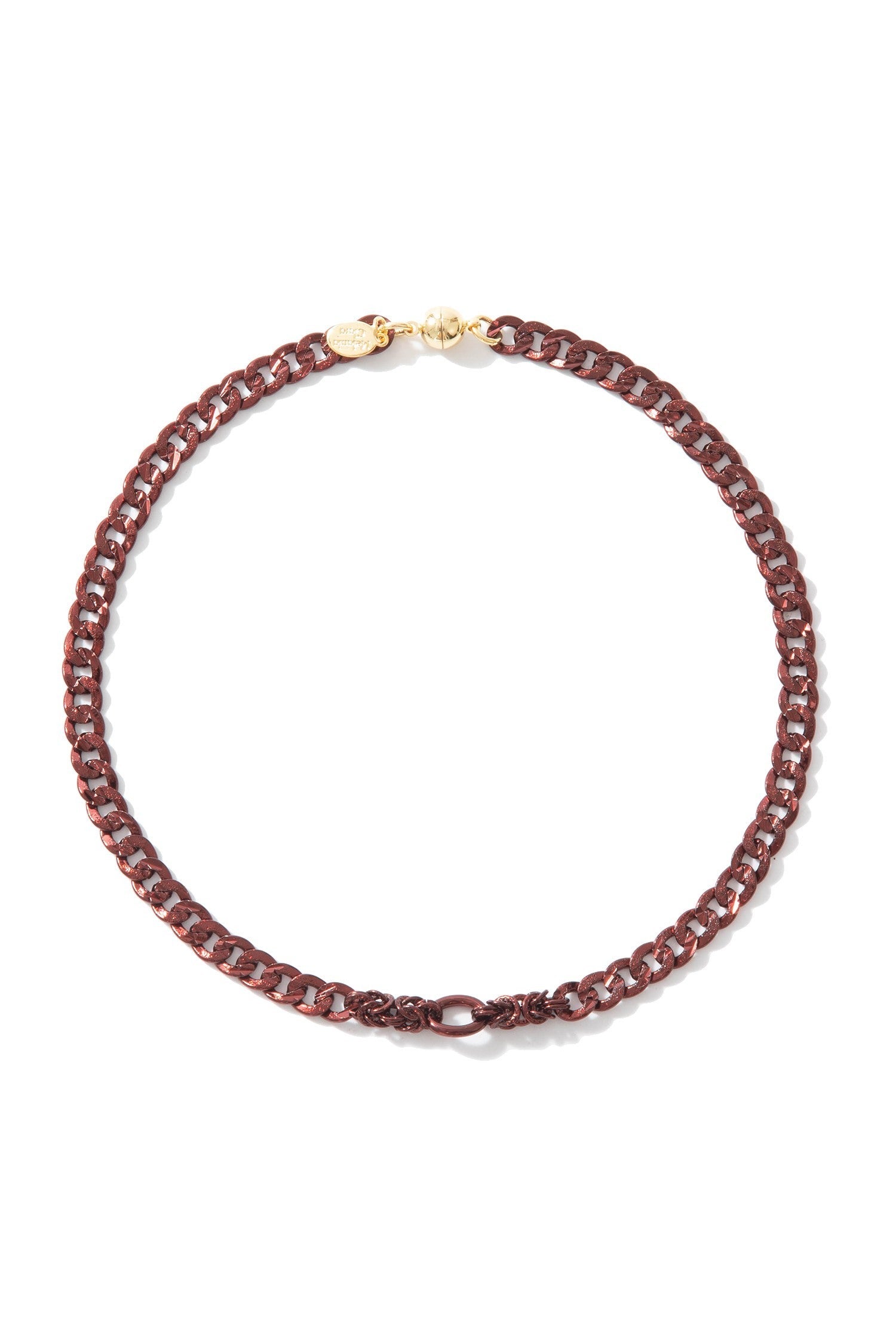Ride The Wind Necklace - Liquid Metallic Red Velvet