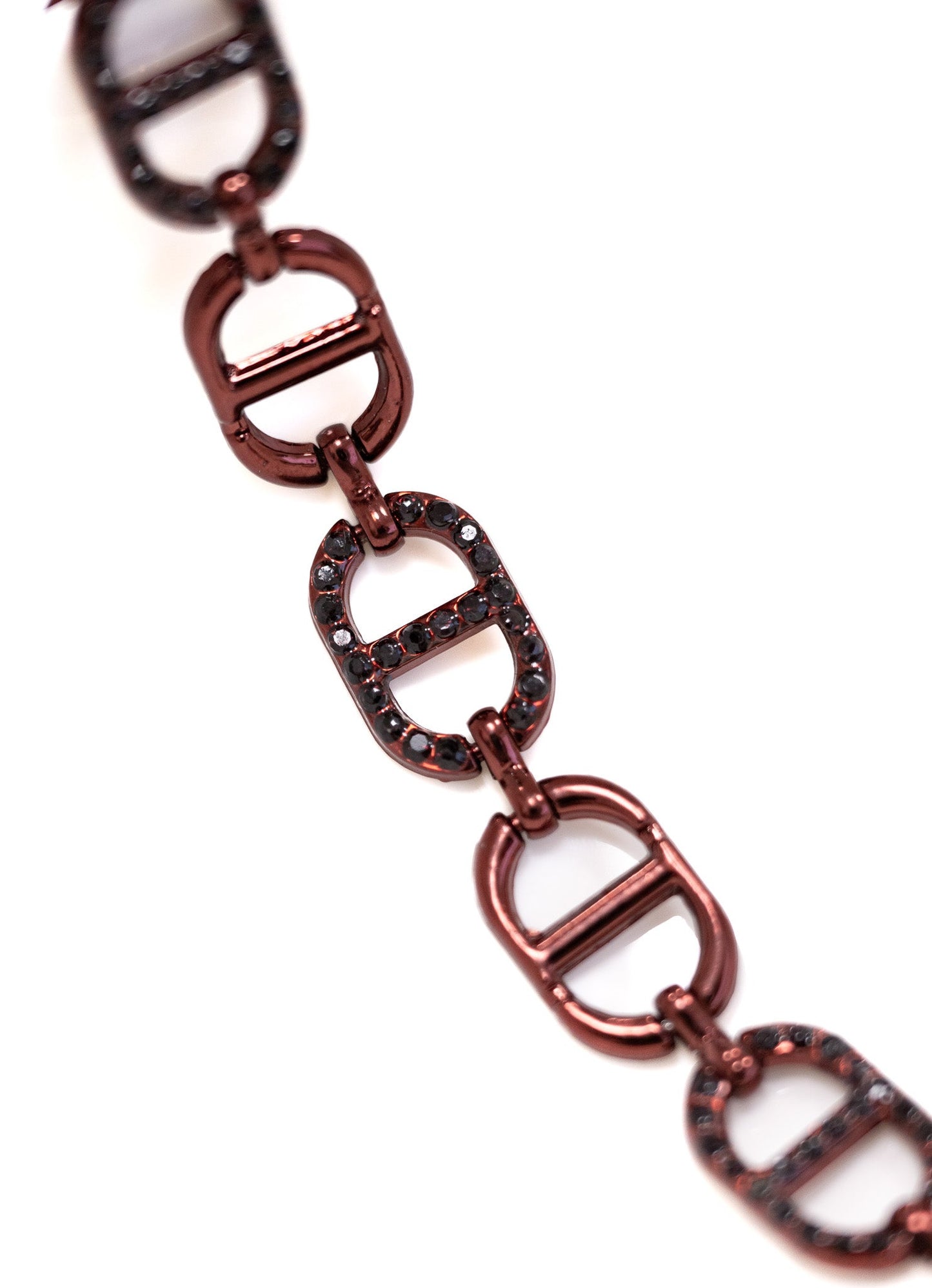 Blank Space Bracelet Small - Liquid Metallic Red Velvet