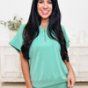 Charge Up Half Zip Pullover Top
