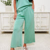 Charge Up Wide Leg Pants - Sage