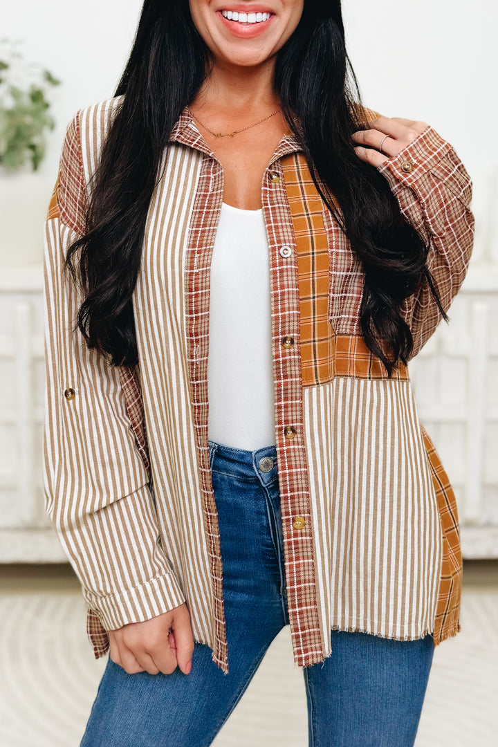 The Mix Is It Button Down Top