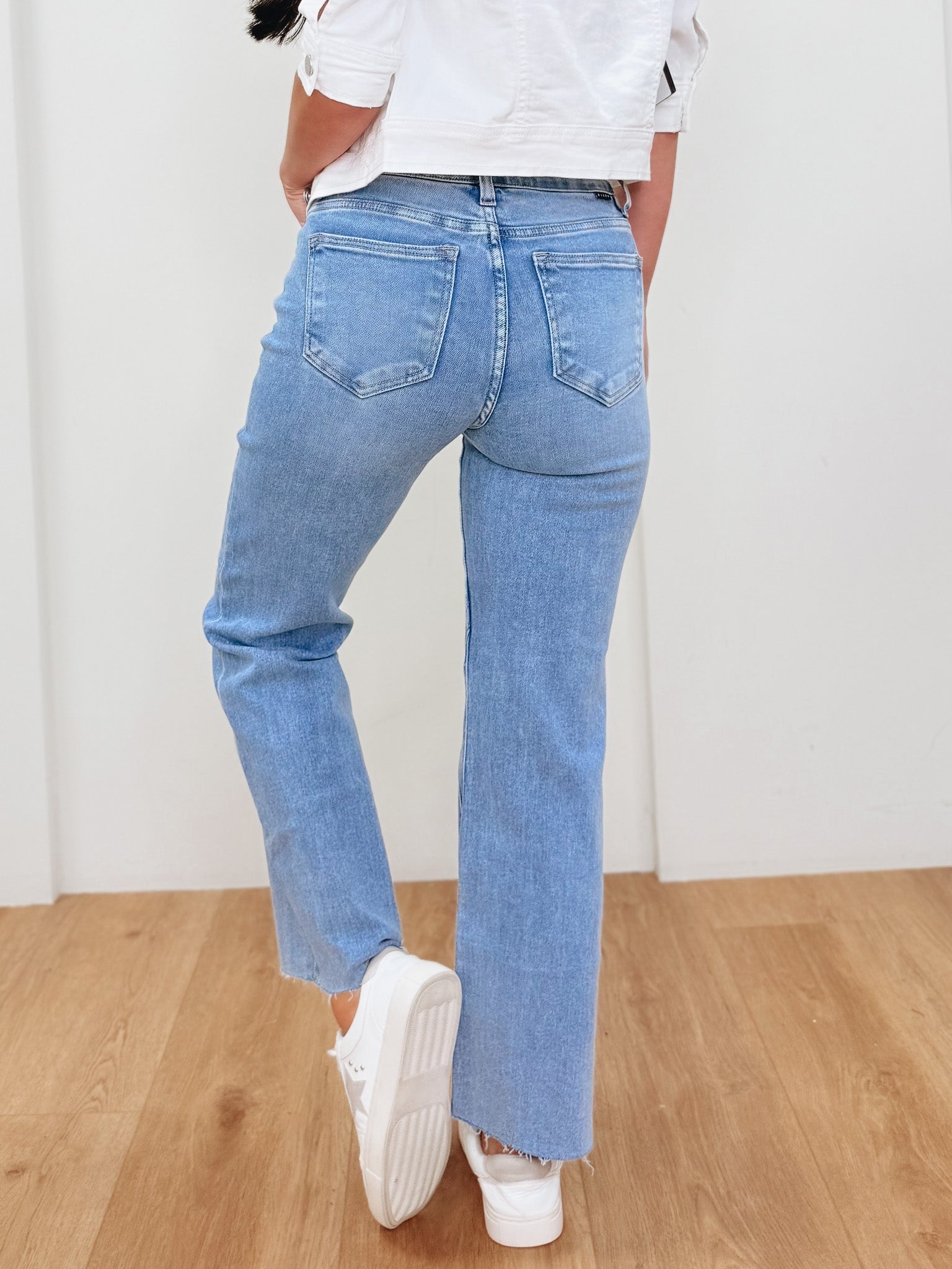 The Chrishell By Risen - Mid Rise Flare Seam Detailing Jeans-Medium