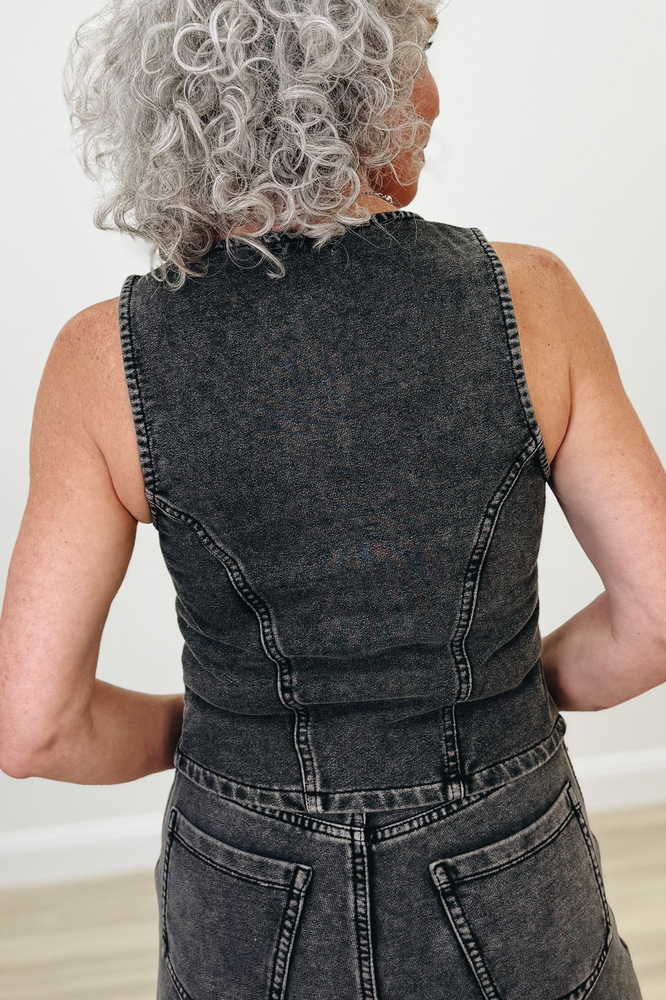Buttoned & Bold Denim Vest - 2 Colors!