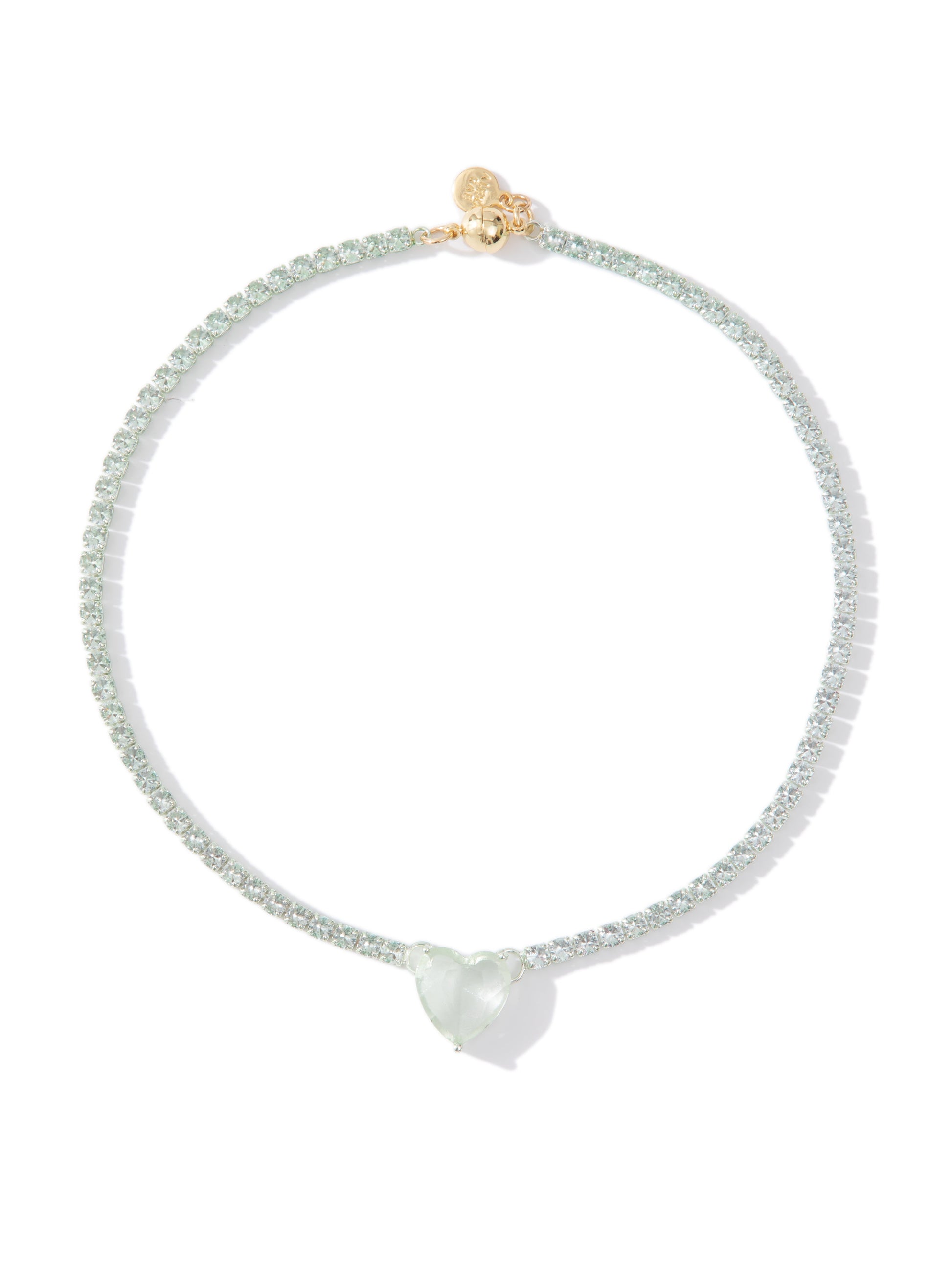 You Are So Beautiful Necklace - Metallic Mint Magnolia