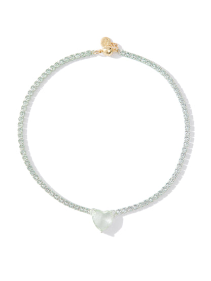You Are So Beautiful Necklace - Metallic Mint Magnolia