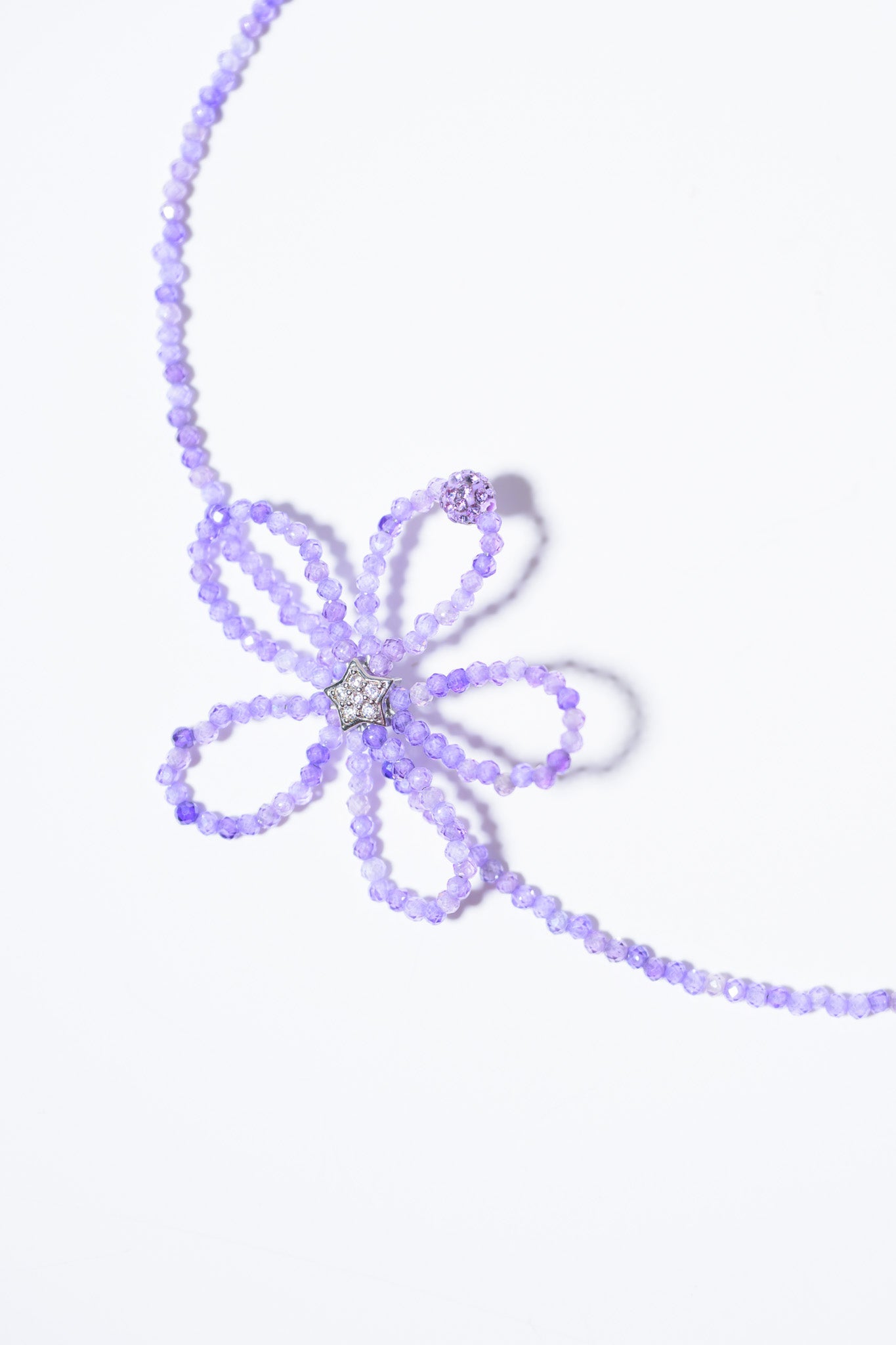 Summer Daisy Necklace - Lilac