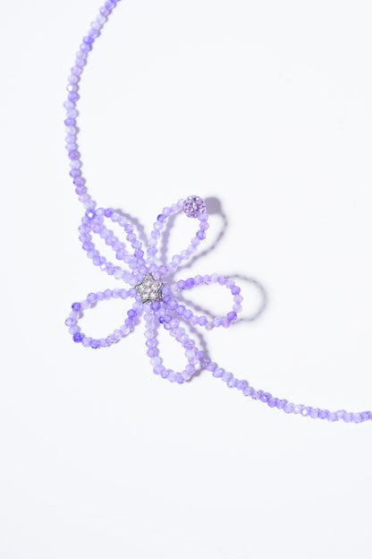 Summer Daisy Necklace - Lilac
