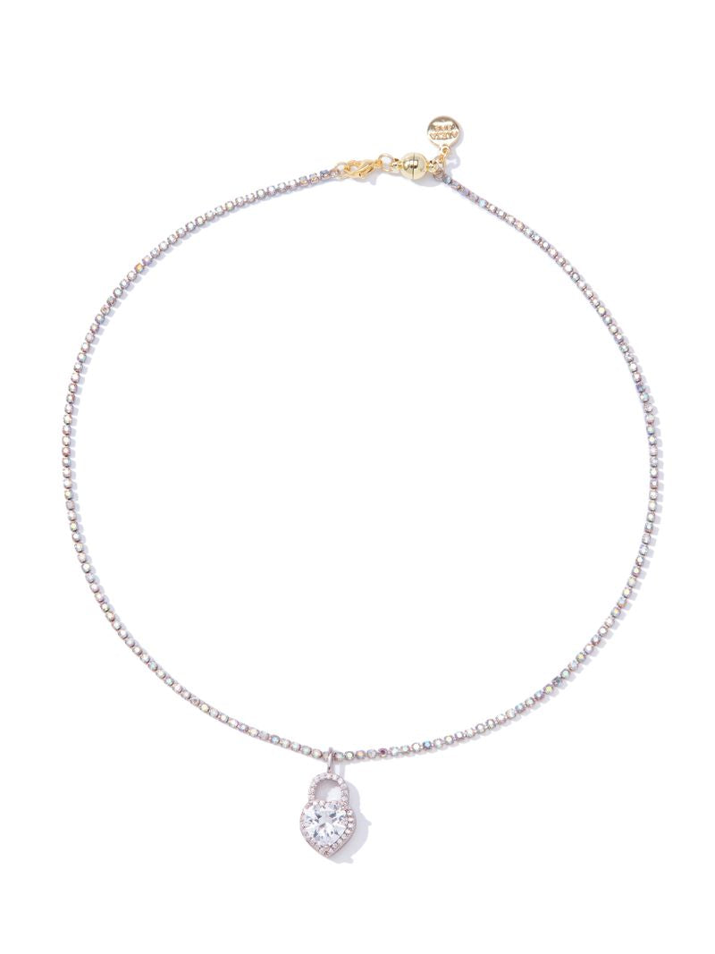 Royal Love Necklace - Metallic Platinum AB