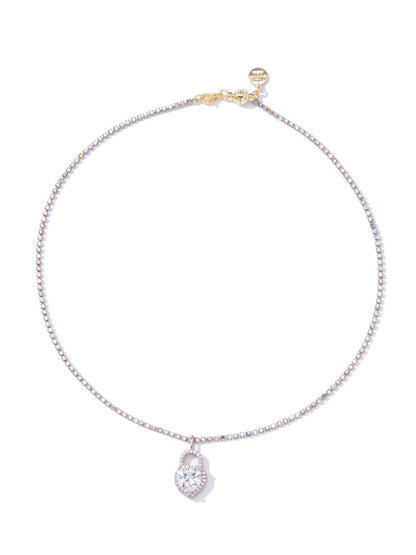 Royal Love Necklace - Metallic Platinum AB