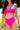 Solid Fuchsia Halter High Waist Bikini Set