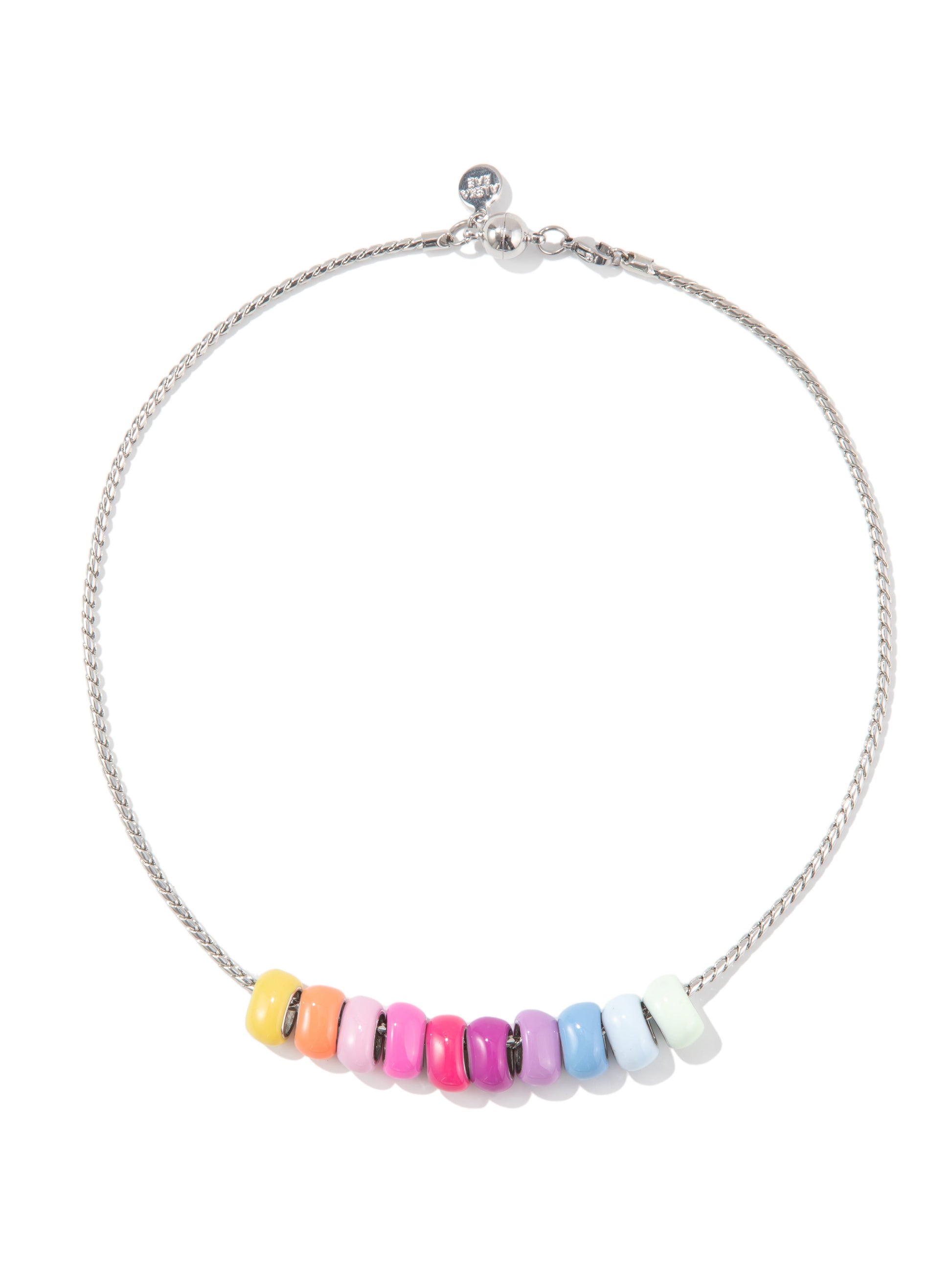 Happy Ending Necklace - Silver Pastel Multi