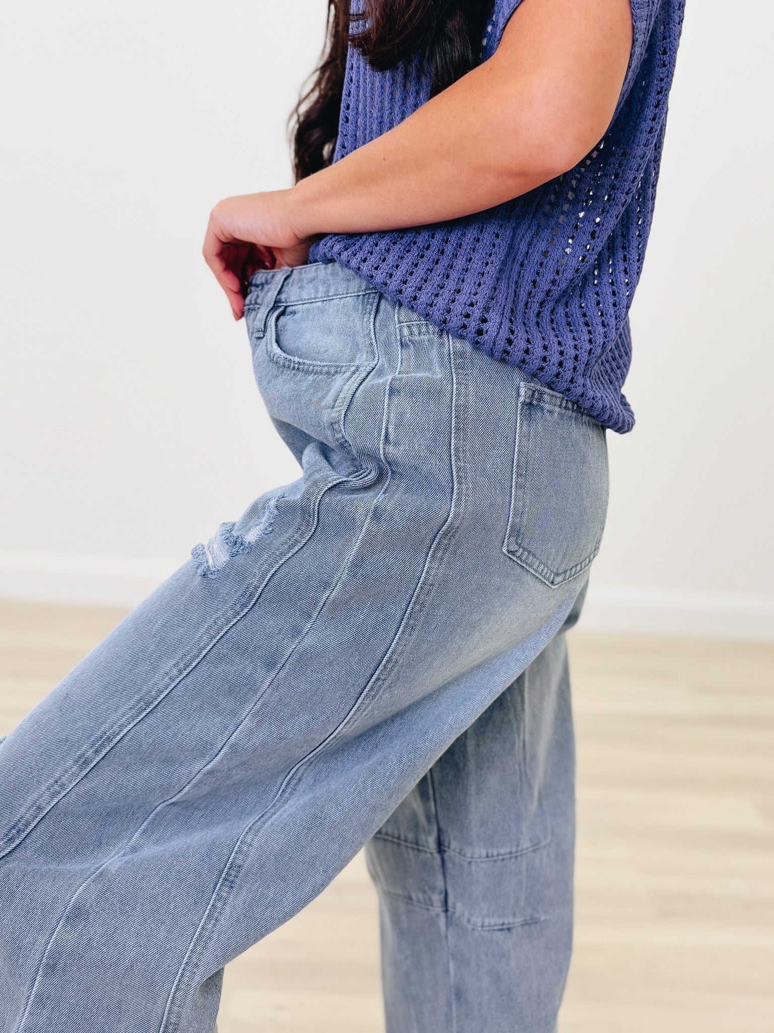 Believe You Me Barrel Jeans