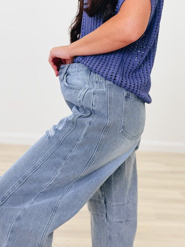 Believe You Me Barrel Jeans