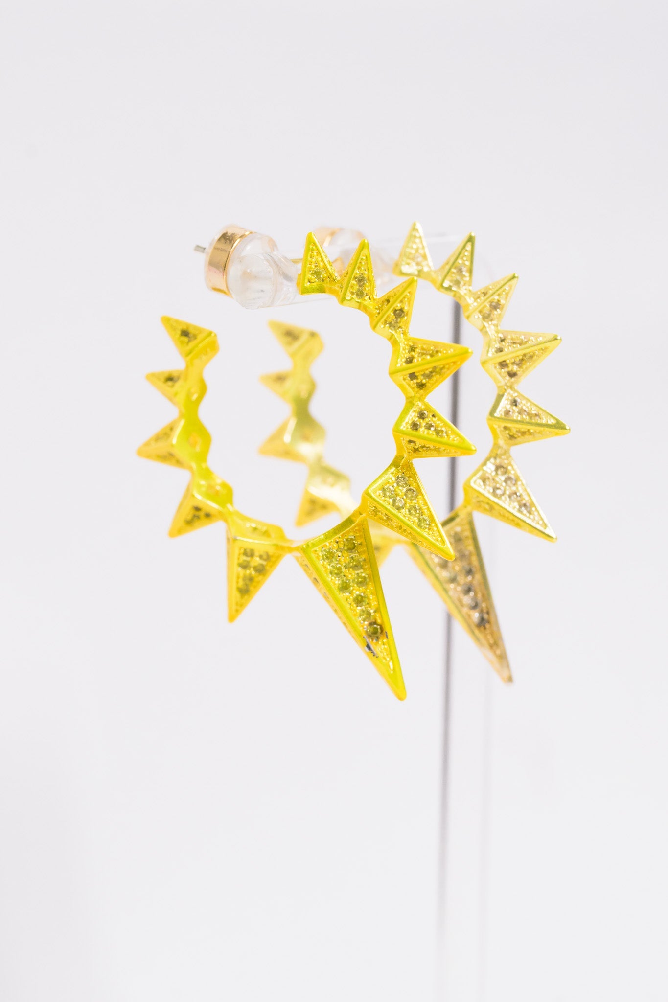 Spikey Earrings - Metallic Lemonade