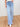 The Wanderlust By Risen - Tummy Control Wide Leg Adjustable Waistband Jeans - Light