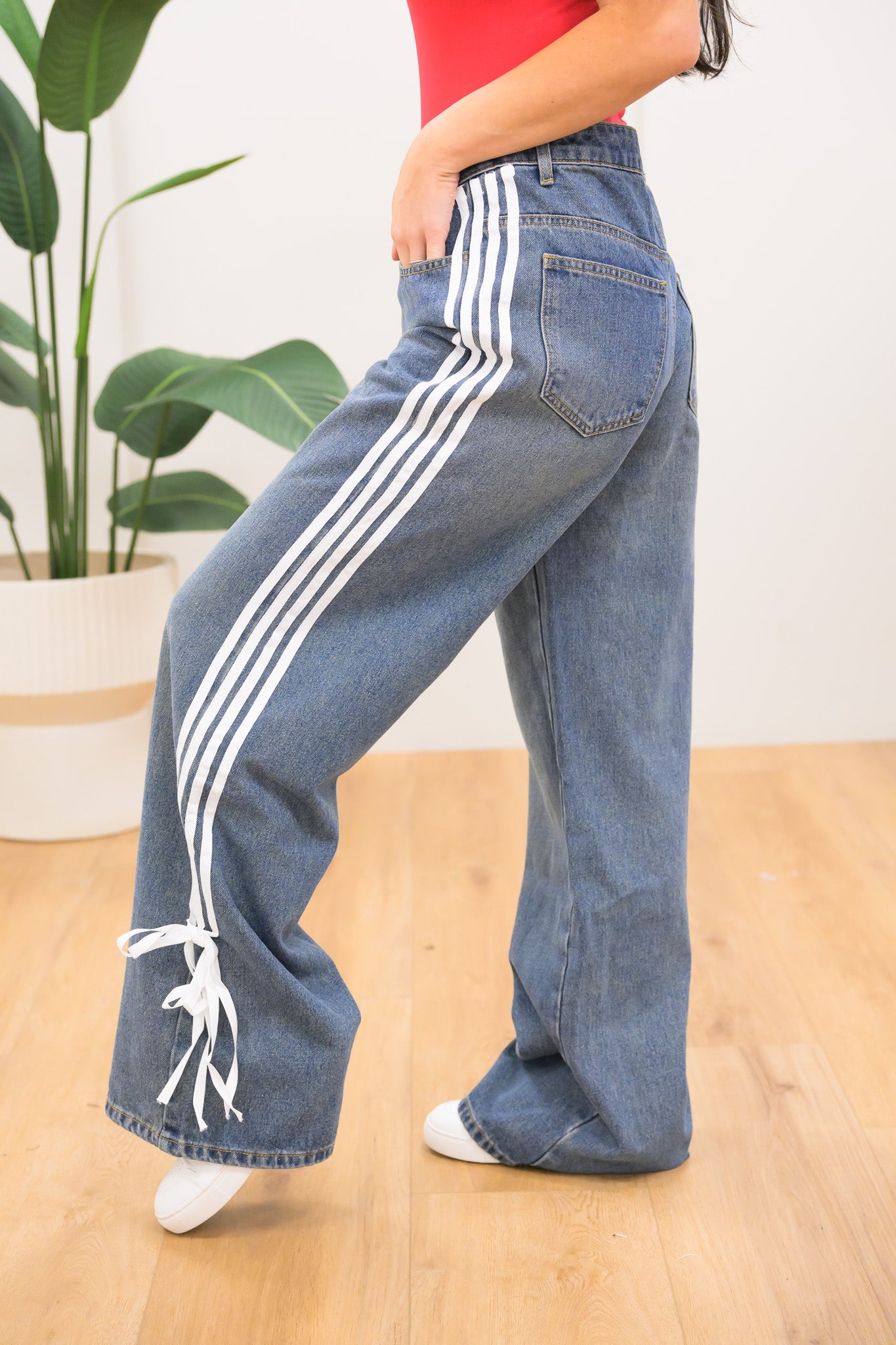 Tied Up In You Denim Pants